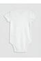 Crew Neck Baby Girl Snapback Bodysuit 3-Piece Set (S6) - 5