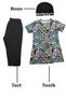 Leopard Pattern Girls' Tights Swimsuit Set Quick Drying Children's Swimsuit 11-16 Years Old Swimwear - 2