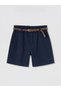Trendlucky Women's Pleated Jean Shorts with Belt in Difference Colors - 5