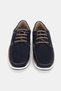Men's Dark Blue Nubuck Genuine Natural Leather Eva Sole Lace-Up Daily Shoes - 5
