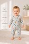 Baby Boy/Girl Safari Patterned Snap-On Jumpsuit Seasonal Baby Jumpsuit - 6