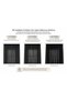 Ruffled Linen Tulle Curtain / Single Panel / Matching with Cornice and Rustic Style / Black Color Tulle - 5