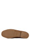 Women's Genuine Leather Dark Tan Loafer Shoes - 4