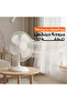 مروحة طاولة DENX DX2546 بيضاء اللون مع 3 سرعات تحكم، هادئة للغاية مع تذبذب واسع النطاق - 8