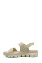 Zanzi Beige Women's Thick Sole Sandals - 3