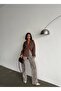 Women's Leopard Patterned Flared Trousers - 2
