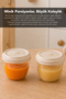 4-Piece Food Container Set - Mother Baby Milk Nutrition Container with Leak-Proof Lid 150 ml - 5