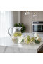 Modern Elegance Clear Acrylic Water Jug with Premium Gold Line Art Design – 22 cm - 3