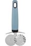 DC3344 Double Pizza Cutter, Blue/Silver, 18 x 8.4 x 2.2 cm Size - 7