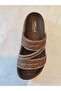 Stone Embellished, Five-Striped, Comfortable, Stylish Pearl Slippers - 3
