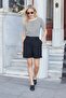 Women's Silky Soft Textured Modal Fabric High Waist Side Pockets Pleated Shorts-Black