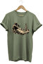 Rabbit and Target Printed Land and Shooting T-Shirt Outdoor Clothing