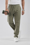 Trend Biz Regular Fit Elastic Cotton Linen Trousers - 4