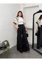 Women's Tensel Modal Fabric Wide Leg Palazzo Trousers with Cape 9069 - 5