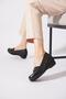 Oleresta Infinity Buckle Women's Wedge Heeled Shoes Black