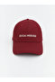 Text Embroidered Women's Cap Hat