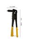 Heavy duty manual rivet gun (equipped with 100 aluminum rivets), professional manual rivet gun Heavy metal - 3