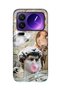 Xiaomi 17 Pro Max Compatible Renaissance Collage Pattern Transparent Phone Case