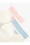 Cotton Heart Patterned 2-Piece Sock Set - 3