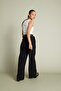 Belted Pleated Pants Black - 5