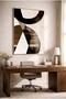 Black and Bronze Minimalist Geometric Glass Tabletop - Gold Metal Framed Tabletop for Home, Business, and School - 3