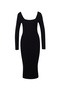 Rochie pulover neagră de damă - 5