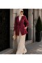 Women's Polka Dot Long Sleeve Ruffle Detailed Ribbed Cardigan