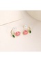 Stil Vibrant Pink Tulip Earrings - Stylish Women's Jewelry with Pearl and Crystal Detailing - 5