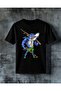 Kopek Baligi Savasucu Printed Oversize T-Shirt