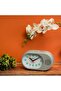 GWC26019 Bell Alarm Clock with Silent Non-Ticking, White/Black - 2