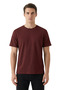 Men's 5-Pack Cotton Basic T-Shirt Blue Green Claret Red Stone White - 4
