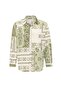 Ethnic Patterned Oversize Shirt
