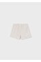 Girl's Embroidery Detailed Shorts Cream - 4