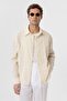 Textured jacquard cotton men's shirt - 3