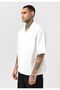Pocket detailed short sleeve oversize linen shirt - 3