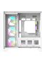 FLUX Gaming PC Case Mid Tower White – TM-FLUX-W, ATX/M-ATX/I-ATX Support, 7×120mm ARGB Fans, Dual 360mm Liquid Cooling Support, 410mm GPU Clearance, Tempered Glass Panel - 4