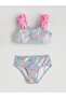 Lcw Kids Mixed Patterned Ruffle Detailed Girls' Bikini from Cc Collection