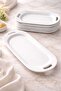 Kütahya Royal Series New Chicken World Plate White Serving Presentation Plate & Dowry Plate Stylish Design 6 Pieces - 2