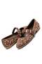 Women's Non-Slip Sole Trok Detailed Strapped Casual Ballerina Shoes 19030 - 4