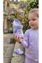 Orthopedic Sole Beaded Detailed Stylish Closed-Front Children's Slippers and 5 Pairs of Colorful Figured Patterned Luxury Buckle Set - Comfortable Park and Daily Home Combination Pack for Little Princesses - 2