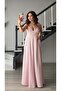 Red Striped Long Dress with Rope Straps - 5