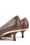 Women's Genuine Leather Mink Heeled Shoes - 5