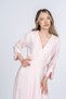 Women's Summer Pink Elvina Modern Double Breasted Dress Stylish Casual Comfortable Dress 50393 - 4
