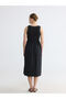 Esvab • Modern & Distinctive Zero Roba Collar Waist-Slit Dress - 5