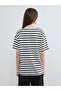 Crew Neck Striped Women's T-Shirt (S6) - 4