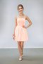 Girl's Lycra Satin Balloon Dress with Gathered Back Lining and Adjustable Straps Mini Evening Dress 10-13 Years Old - 2