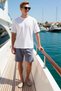 Men's Shorts Regular Cut Normal Waist Letter Printed Knitted Fabric Tube Leg Detail Summer Casual Wear - 3