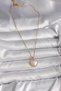 316L Steel Gold Chain 3D Pearl Heart Model Women's Necklace 5886 - Rust-Proof and Stylish - 2