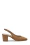 26S-6300 Brown Women's Heeled Shoes