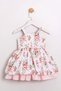 My Little One's Cicileri Vintage Spring Floral Girl's Dress - White - 3